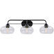 Cameron 3 Light 32 inch Black Vanity Light Wall Light