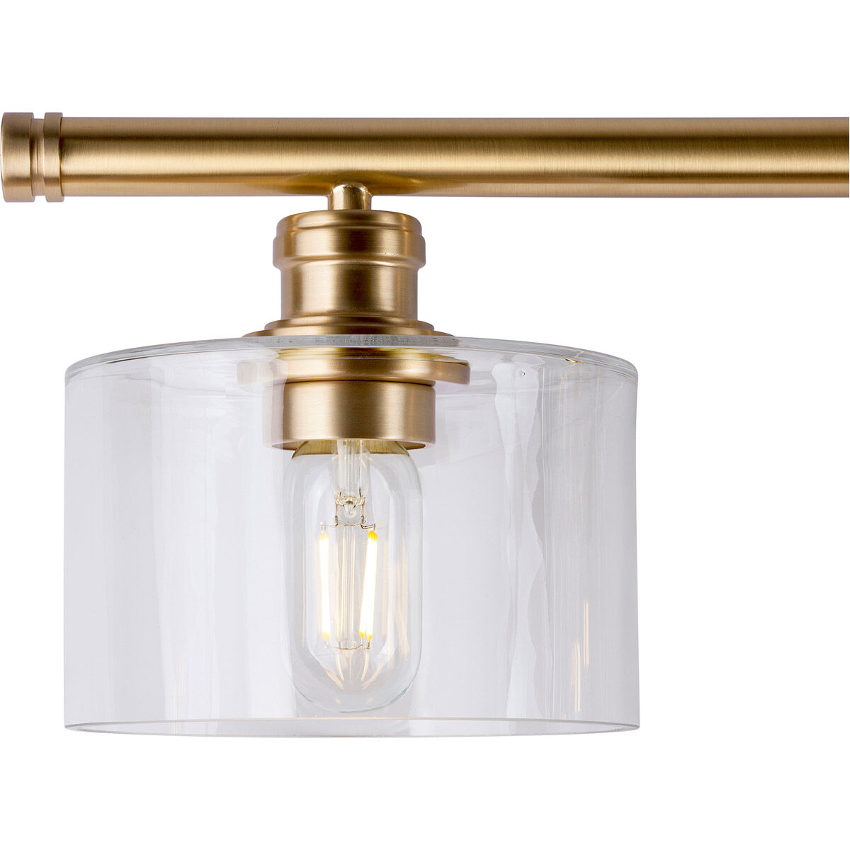 Zane 4 Light 45 inch Soft Gold Vanity Light Wall Light
