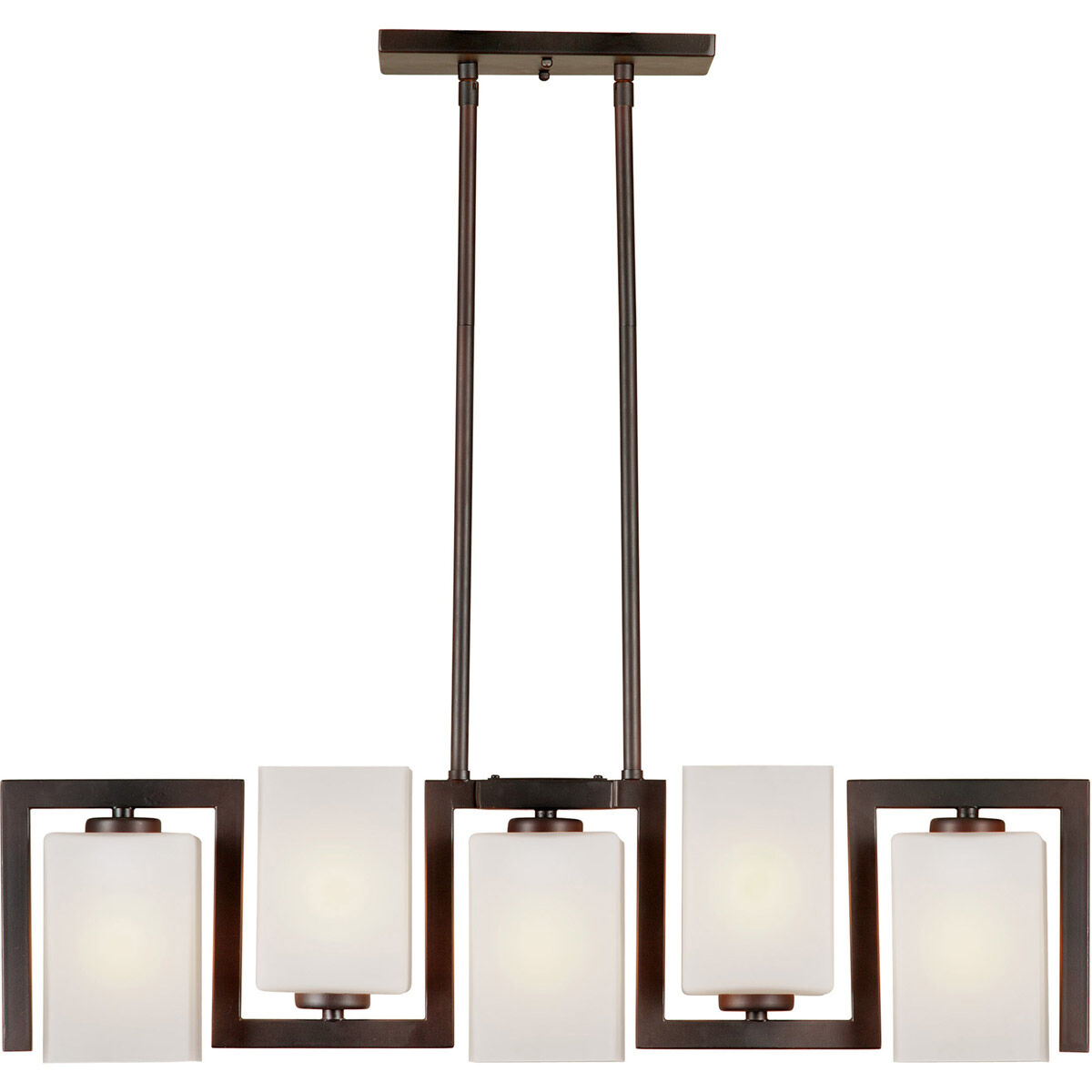 Aubrey 5 Light 28.75 inch Antique Bronze Island Pendant Ceiling Light