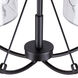 Zane 5 Light 28 inch Black Chandelier Ceiling Light