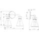 Beaker 2 Light 16 inch Soft Gold Vanity Light Wall Light