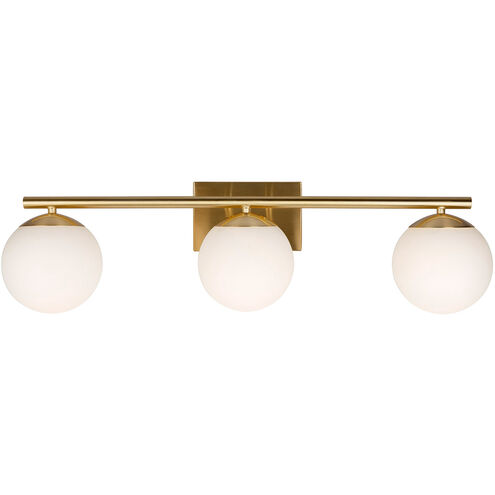 Farrell 3 Light 30 inch Soft Gold Vanity Light Wall Light