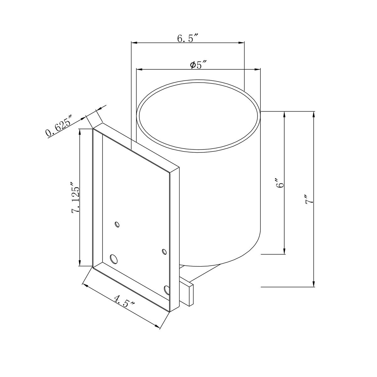 Signature 1 Light 5 inch Brushed Nickel Vanity Light Wall Light