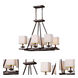Signature 6 Light 19 inch Antique Bronze Chandelier Ceiling Light