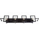 Yao 4 Light 40 inch Black Bath Bar Wall Light