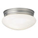 Signature 1 Light 9.5 inch Brushed Nickel Flush Mount Ceiling Light