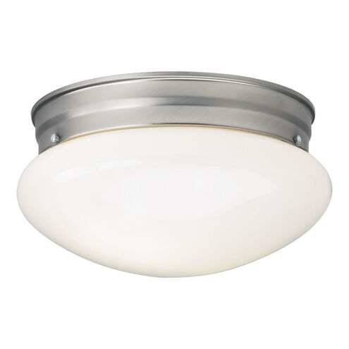 Signature 1 Light 9.5 inch Brushed Nickel Flush Mount Ceiling Light