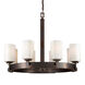 Signature 8 Light 28 inch Antique Bronze Chandelier Ceiling Light