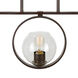 Signature 3 Light 45 inch Antique Bronze Island Pendant Ceiling Light