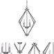Signature 4 Light 20.5 inch Brushed Nickel Foyer Pendant Ceiling Light