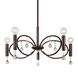 Signature 5 Light 22 inch Antique Bronze Chandelier Ceiling Light