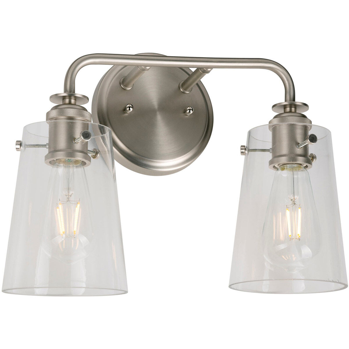 Ronna 2 Light 15 inch Brushed Nickel Bath & Vanity Wall Light