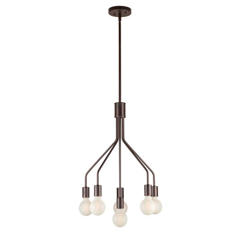 Signature 6 Light 16.75 inch Antique Bronze Chandelier Ceiling Light
