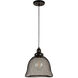 Mesh 1 Light 11.25 inch Black Industrial Mesh Cage Pendant Ceiling Light