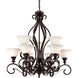 Perry 9 Light 32 inch Antique Bronze Chandelier Ceiling Light