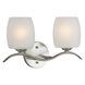 Signature 2 Light 15 inch Brushed Nickel Vanity Light Wall Light