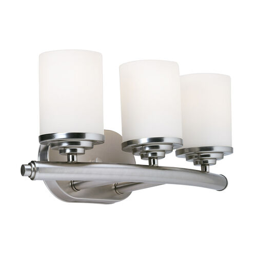 Signature 3 Light 18 inch Brushed Nickel Vanity Light Wall Light