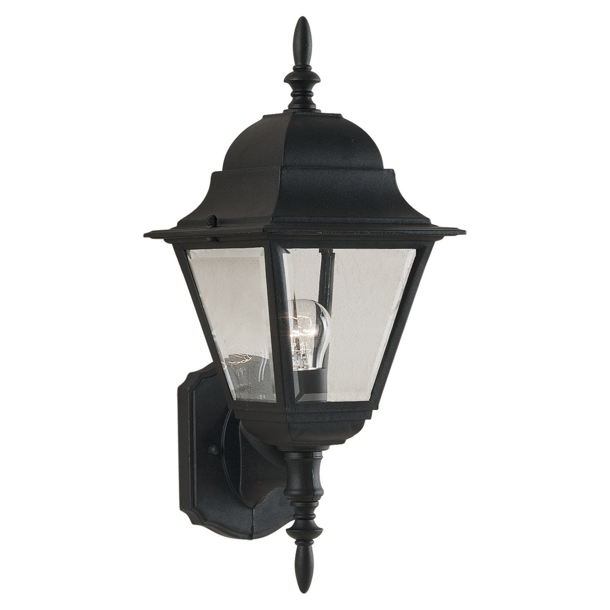 Signature 1 Light 16 inch Black Outdoor Wall Light
