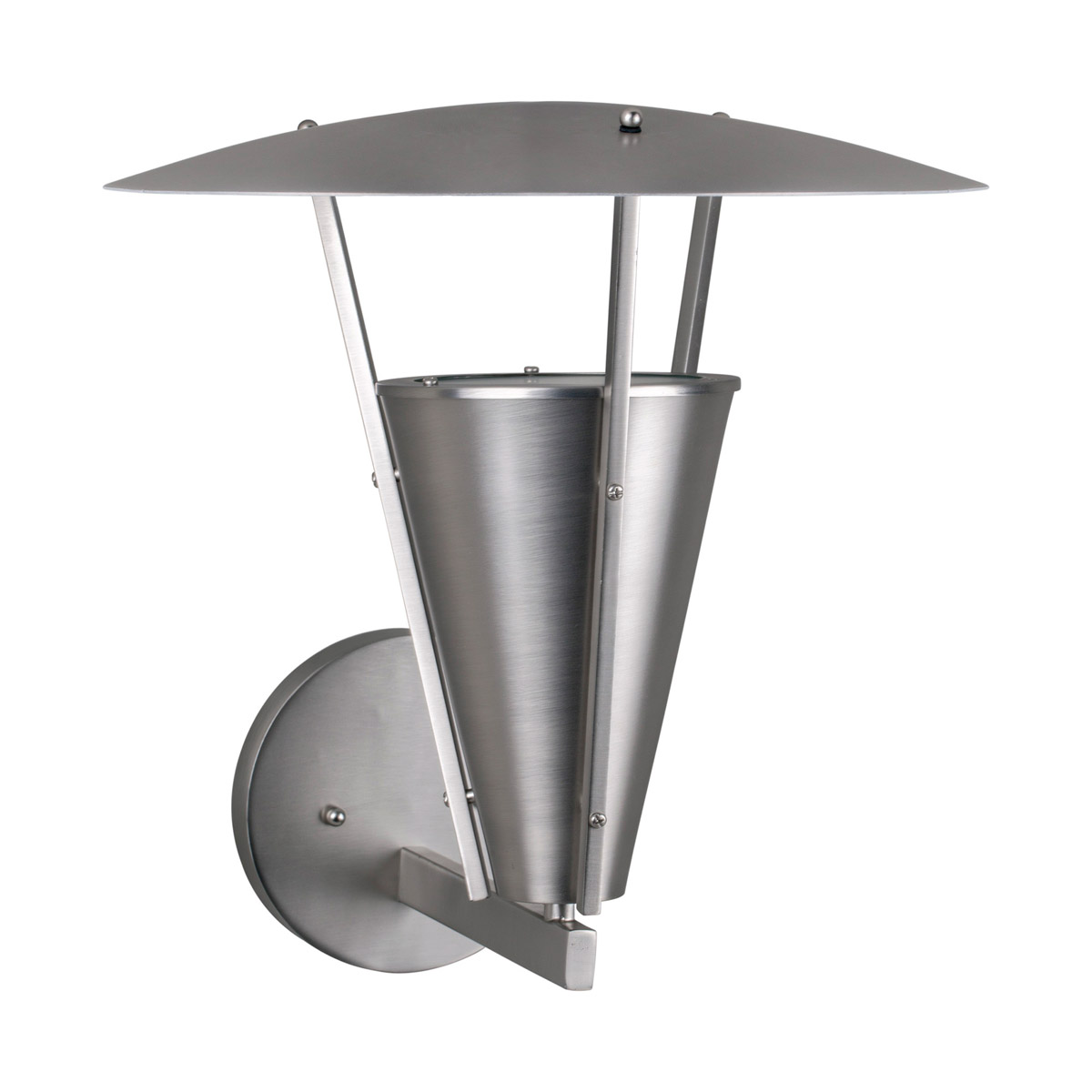 Signature Outdoor Wall Light in Brushed Nickel