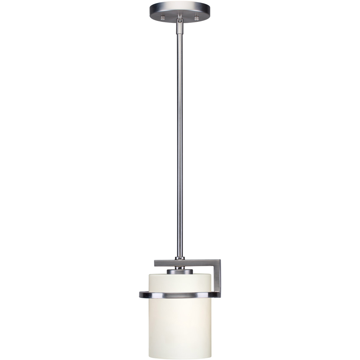 Halo 1 Light 6.5 inch Brushed Nickel Mini Pendant Ceiling Light