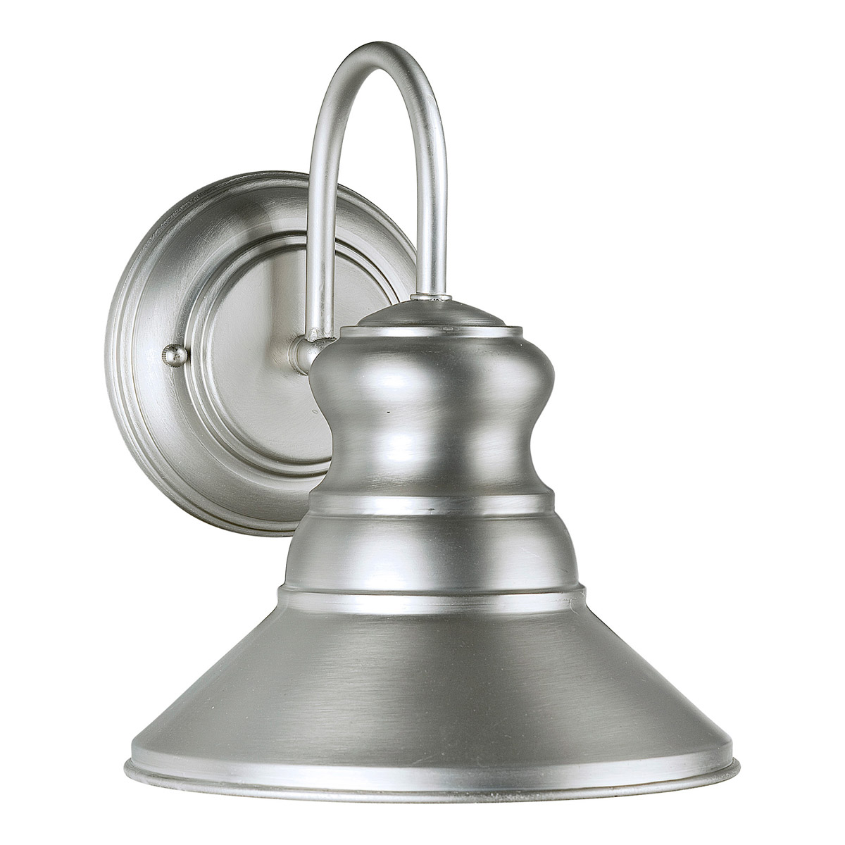 Signature 1 Light 10 inch Brushed Nickel Outdoor Wall Light