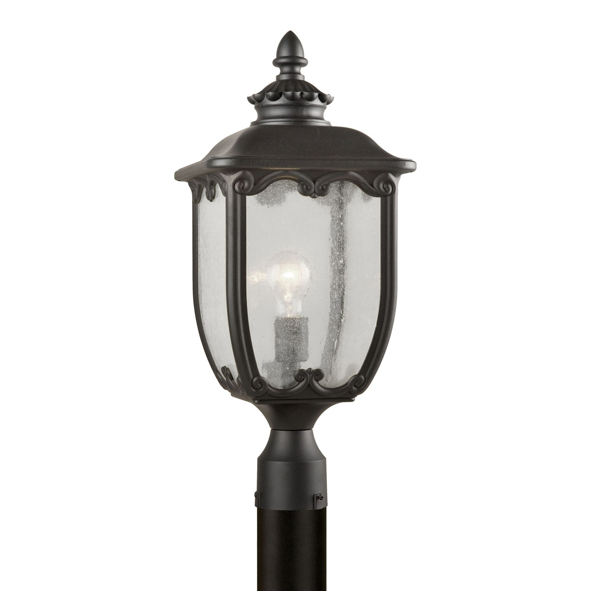 Signature 1 Light 22 inch Black Outdoor Post Light
