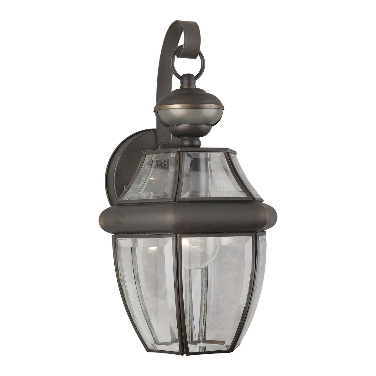 Bronze motion sensor outdoor light outlet