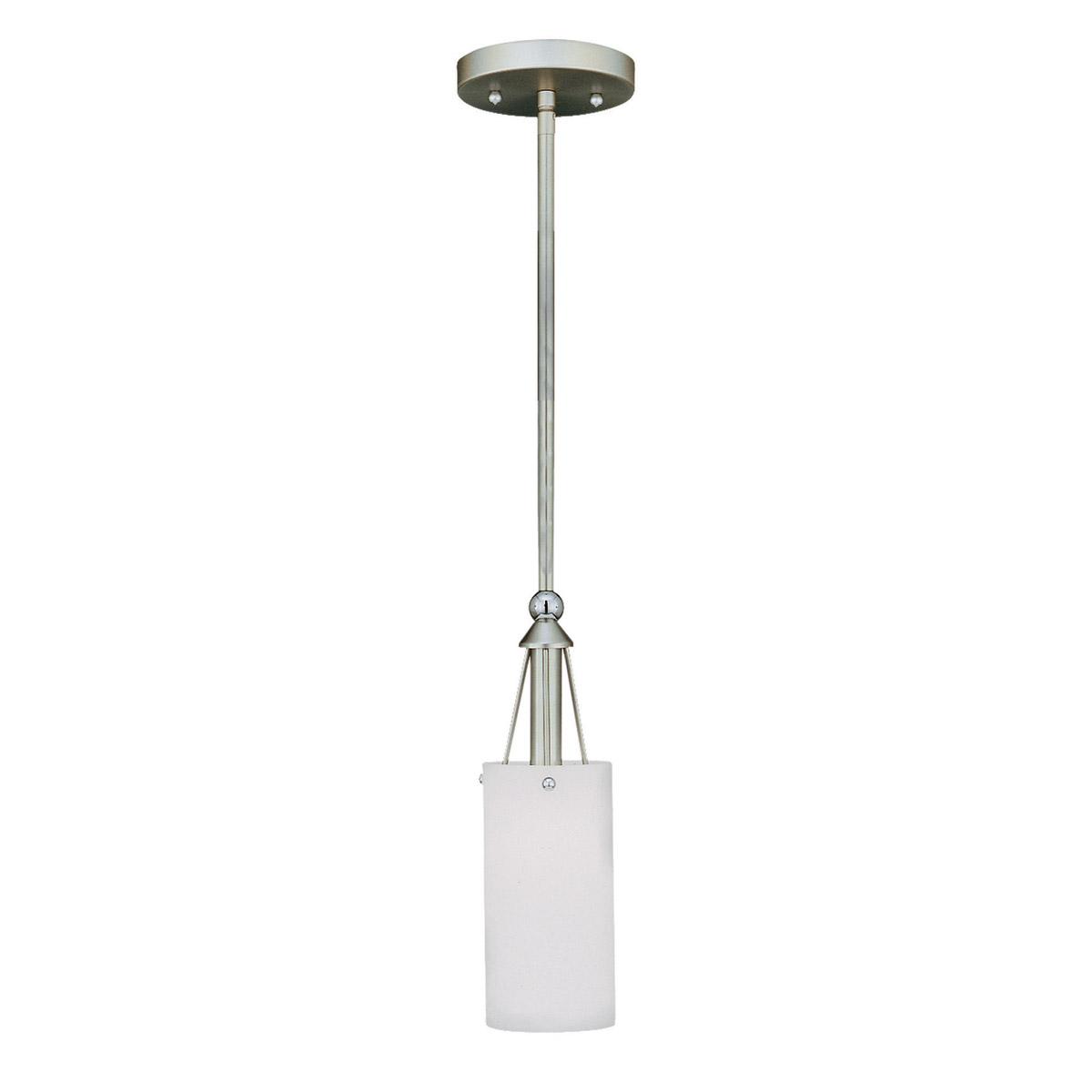 Signature 1 Light 5 inch Brushed Nickel Mini Pendant Ceiling Light