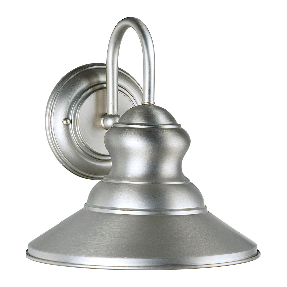 Signature 1 Light 10 inch Brushed Nickel Outdoor Wall Light