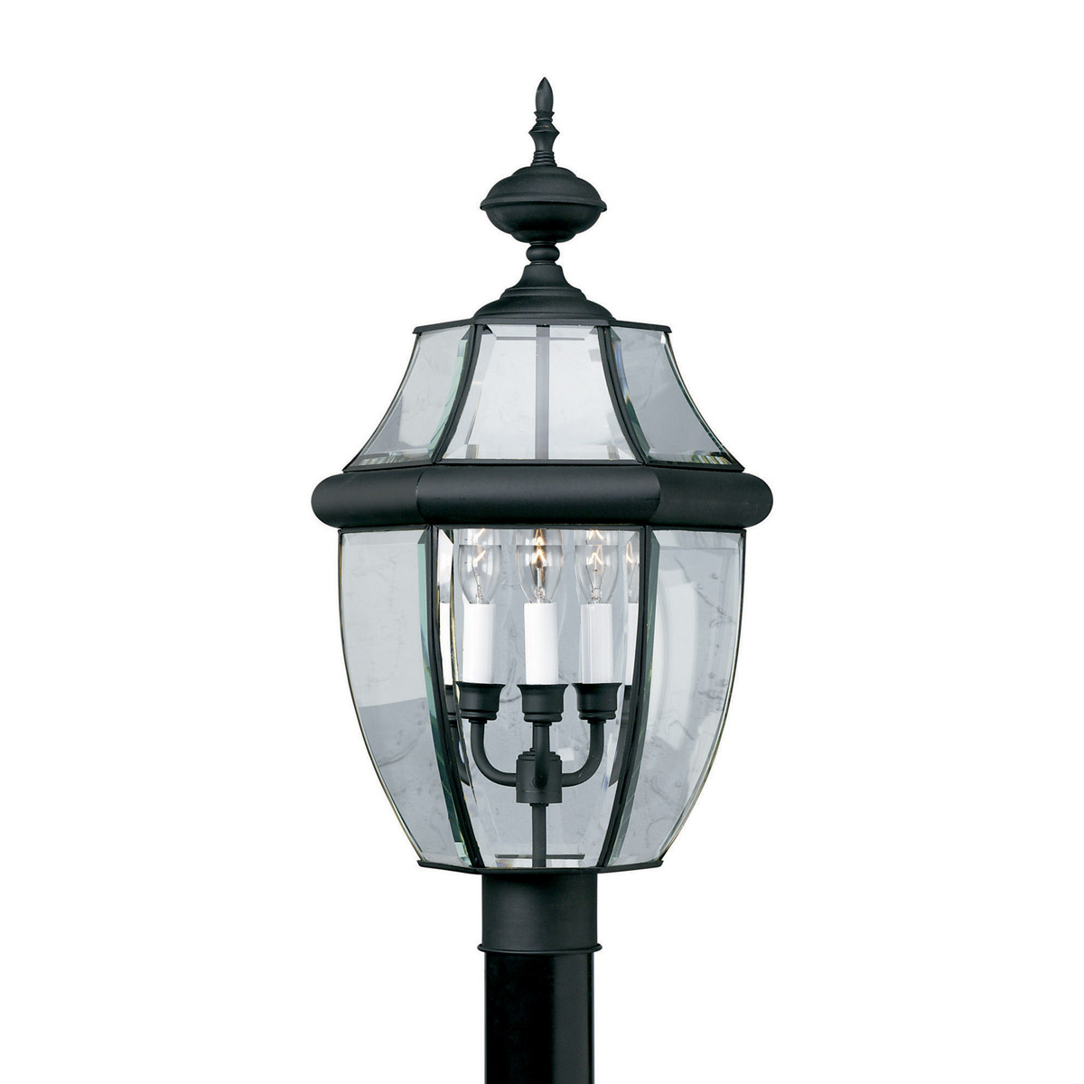 Forte Lighting 1604-03-04 Signature 3 Light 24 inch Black Outdoor