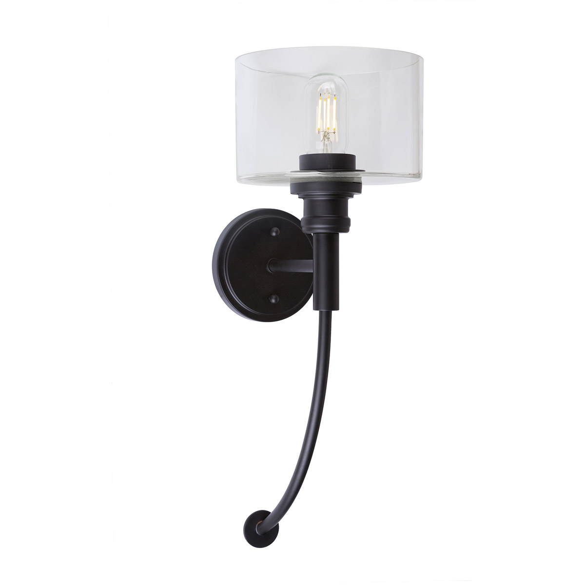 Zane 1 Light 7 inch Black Wall Sconce Wall Light