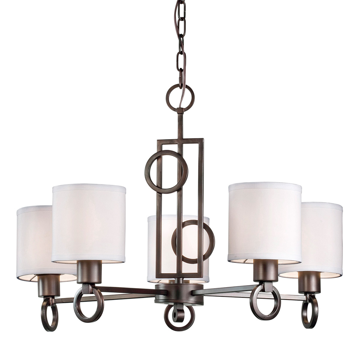 Signature 5 Light 23.25 inch Antique Bronze Chandelier Ceiling Light