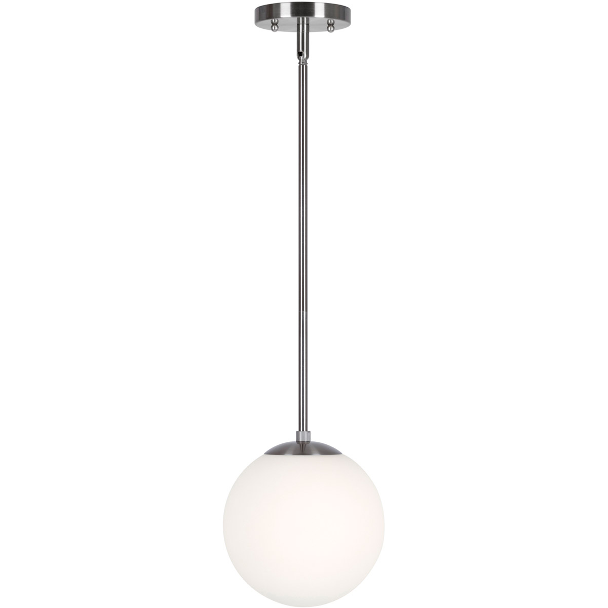 Selene 1 Light 8 inch Brushed Nickel Mini Pendant Ceiling Light