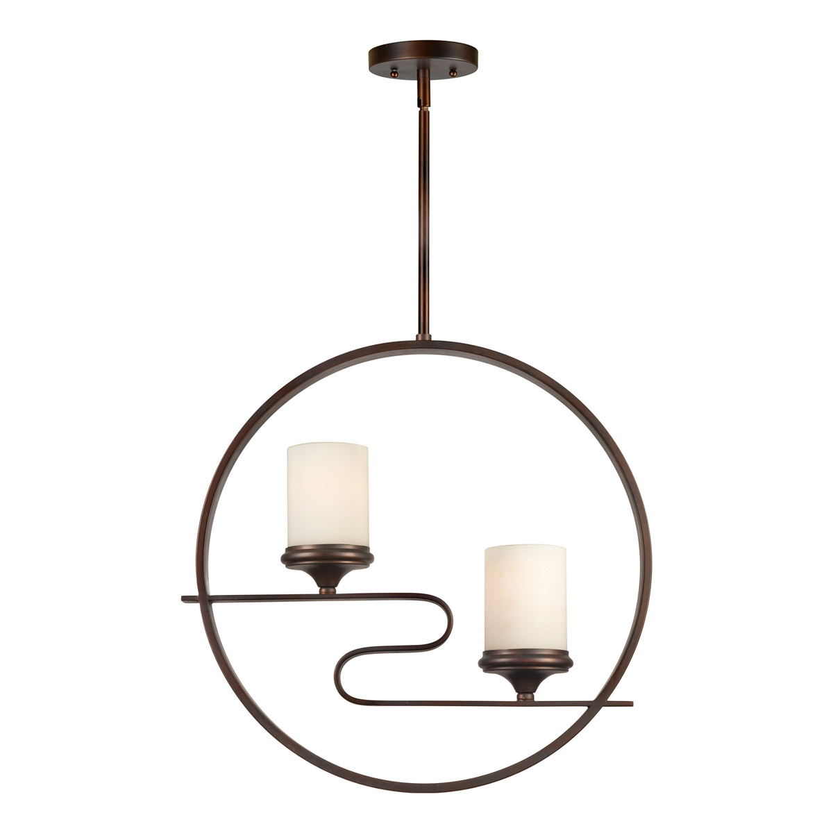 Signature 2 Light 20 inch Antique Bronze Foyer Pendant Ceiling Light
