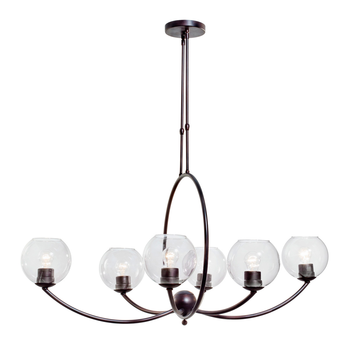 Signature 6 Light 23.25 inch Antique Bronze Chandelier Ceiling Light
