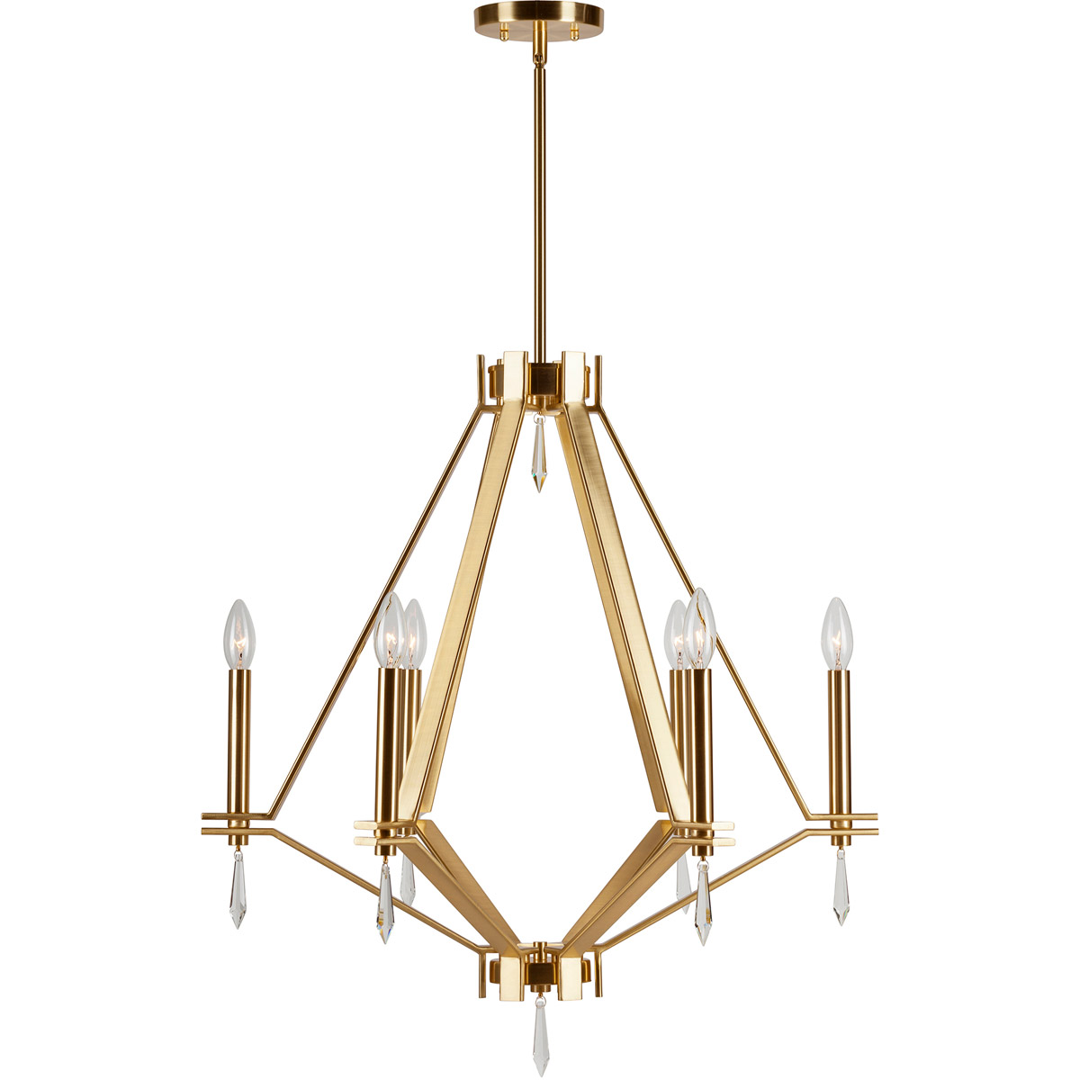 Robin 6 Light 26 inch Soft Gold Chandelier Ceiling Light