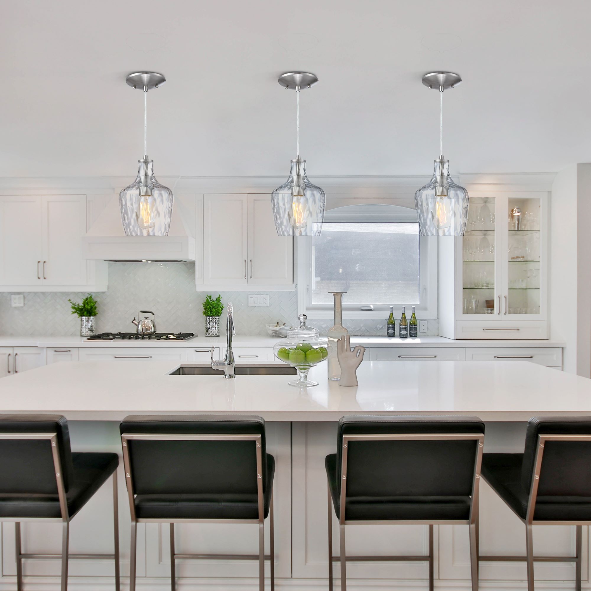 Milo 1 Light 6.5 inch Brushed Nickel Mini Pendant Ceiling Light