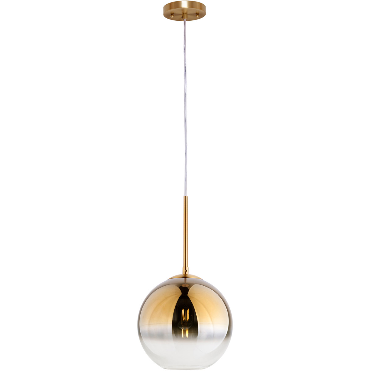 Callisto 1 Light 10 inch Soft Gold Pendant Ceiling Light