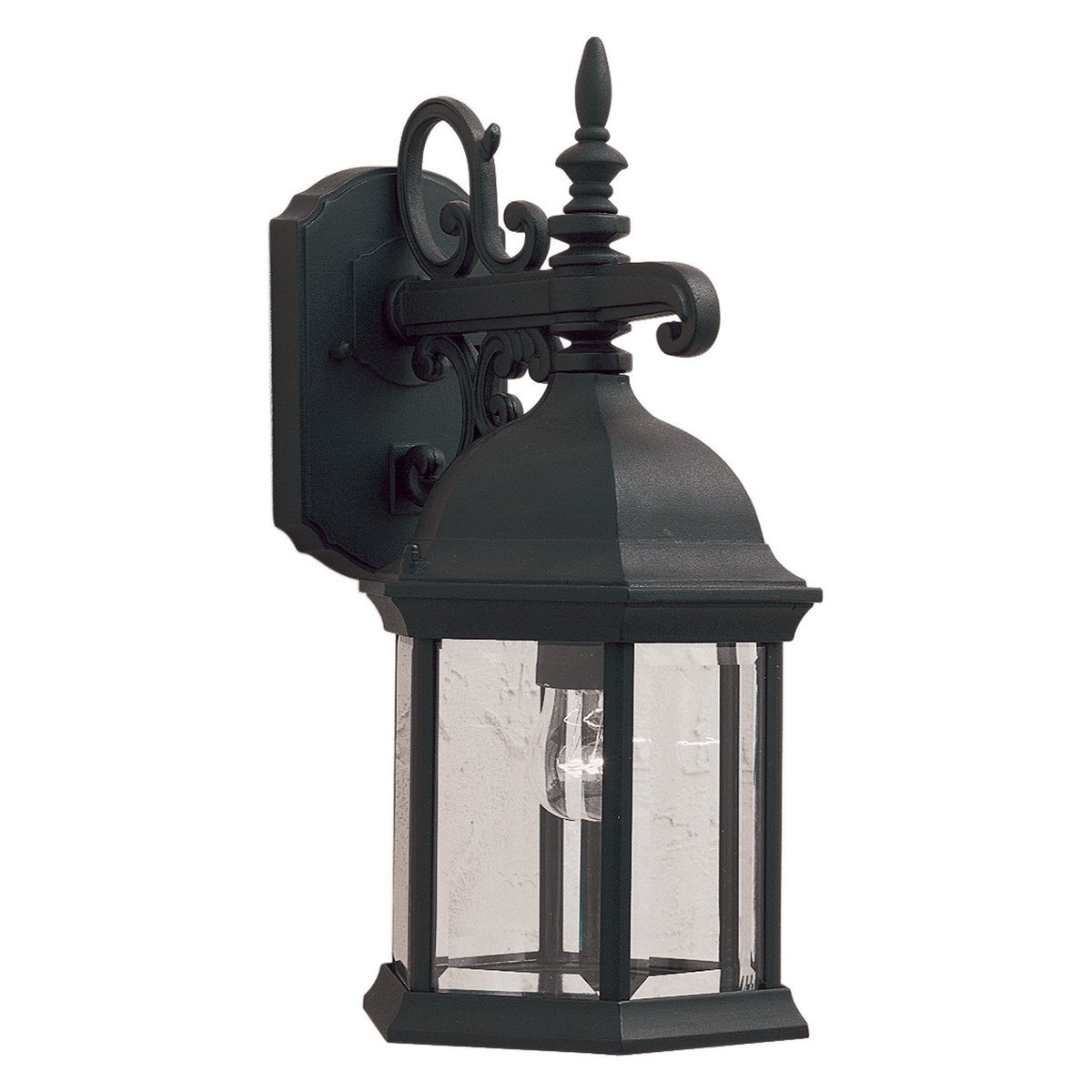 Signature 1 Light 16 inch Black Outdoor Wall Light